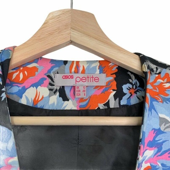 Asos Womens Suit Jacket Blazer Floral 8P - Picture 11 of 11